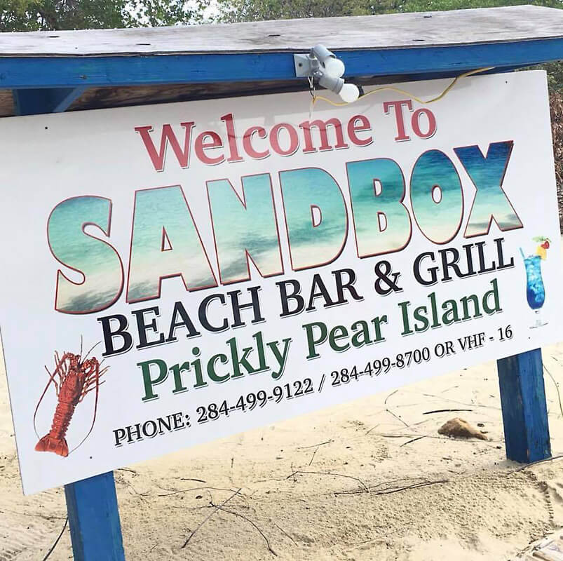 The Sandbox Beach Bar & Grill on Prickly Pear Island
