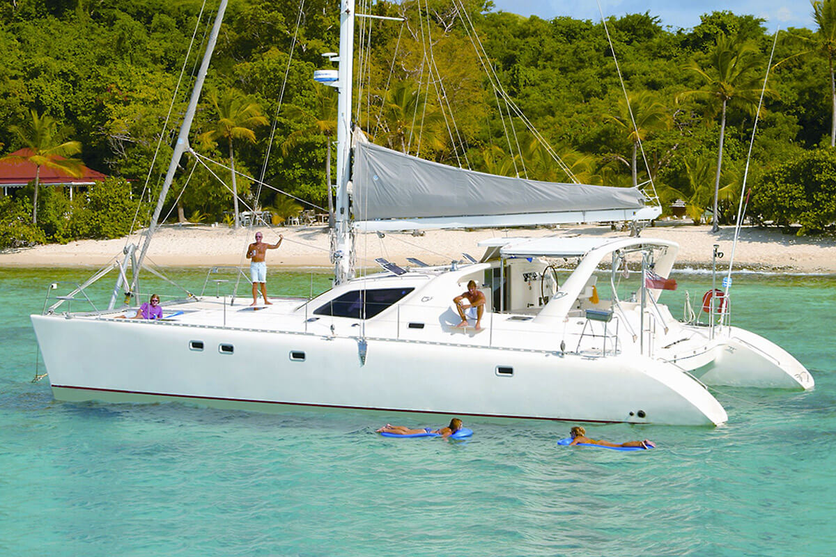 ENVY Yacht Charters - Anchored in BVI