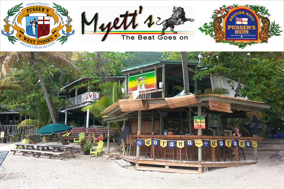 Myett's and Pusser's Restaurant Cane Garden Bay