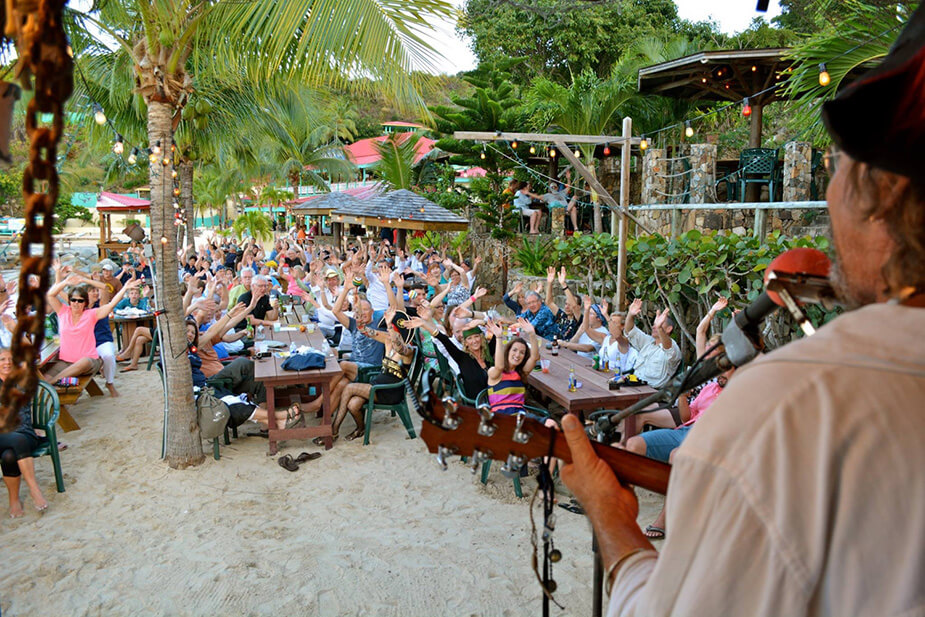 Jumbies Beach Bar and the Cove Grill at Leverick Bay