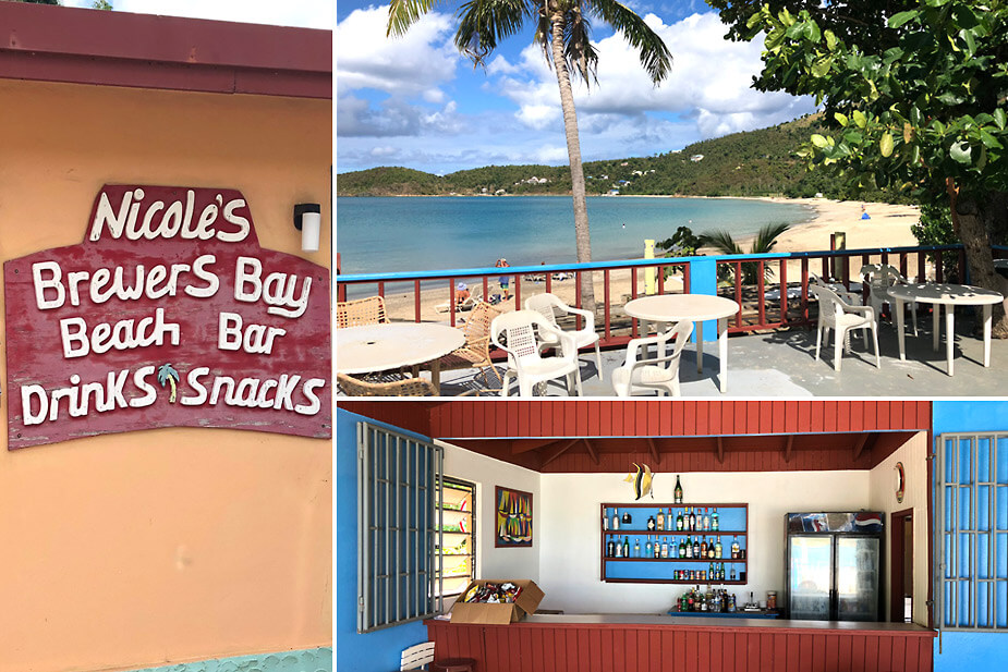 Nicole's Brewer's Bay Beach Bar on Tortola
