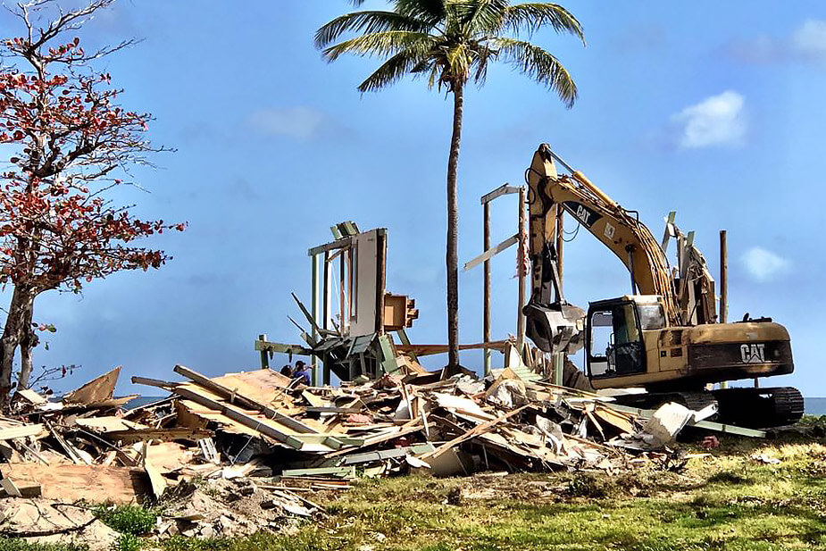 Long Bay Beach Club Tortola Demolition