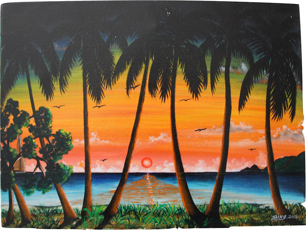 Bings Drop Inn Bar & Gallery in Fat Hogs Bay Tortola