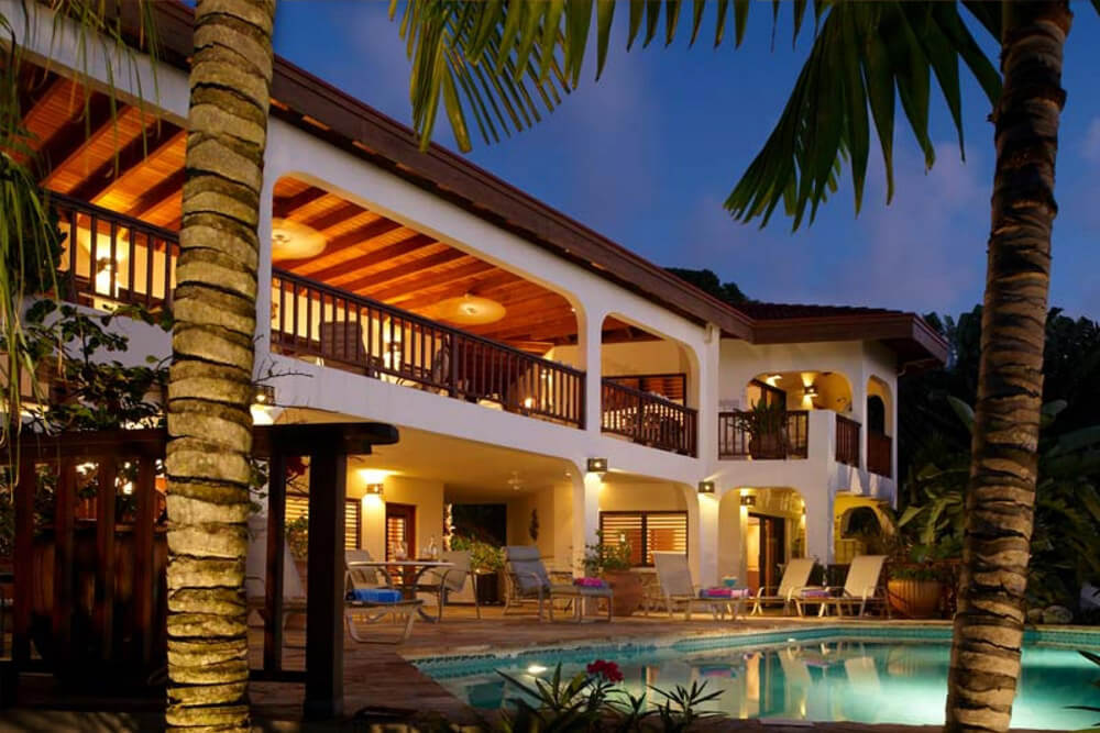 Lobolly Villa at Night