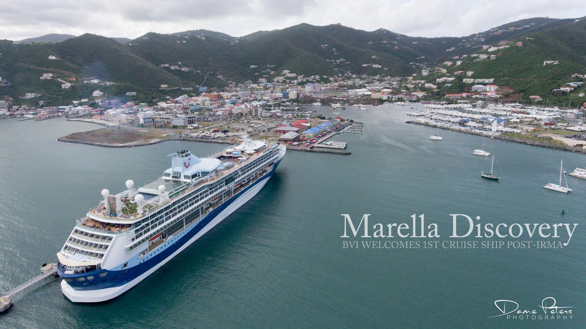 First Cruise Ship in BVI Post Irma