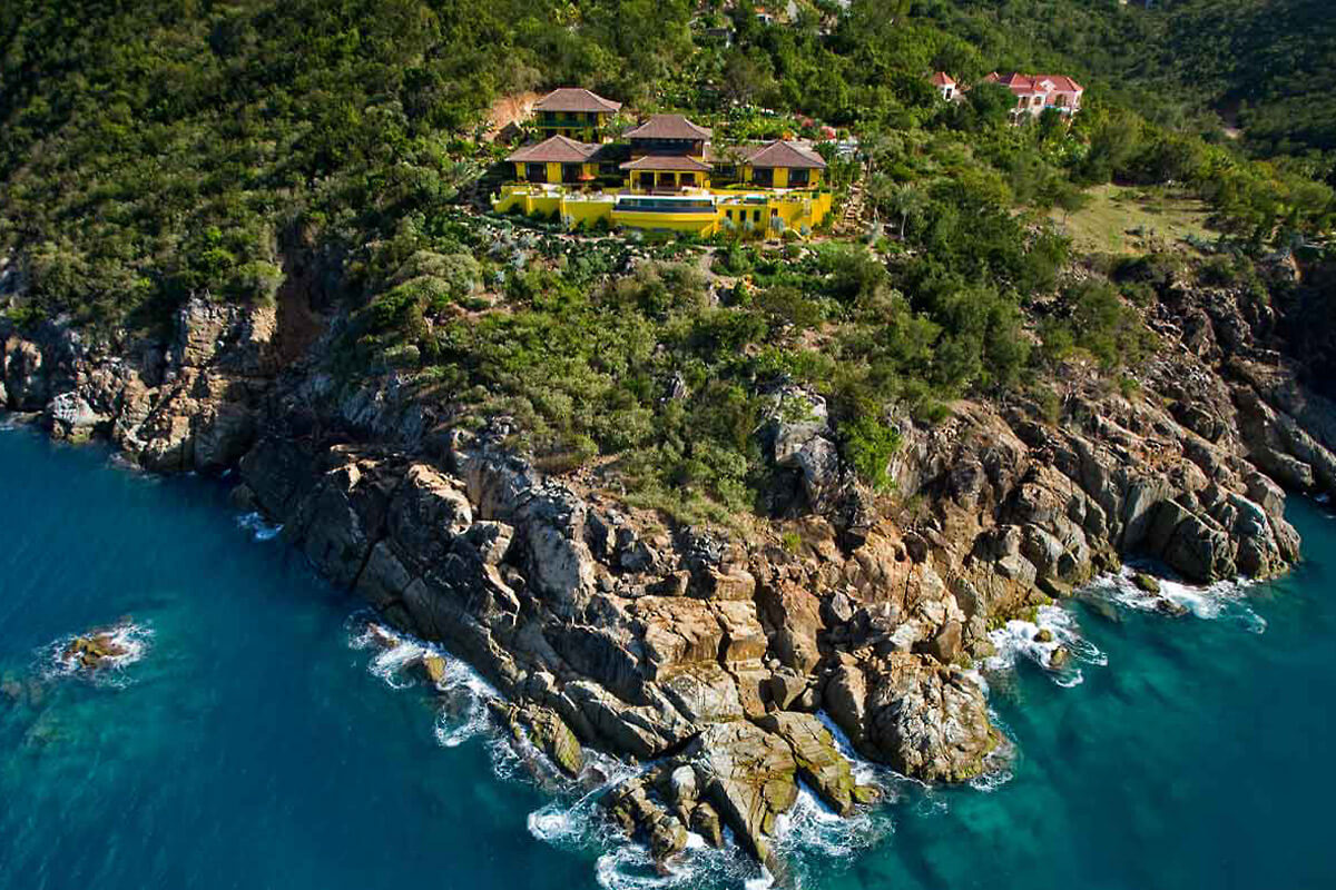 Golden Pavilion Villa Aerial View