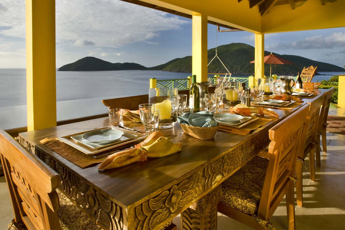 Golden Pavilion Villa Alfresco Dining