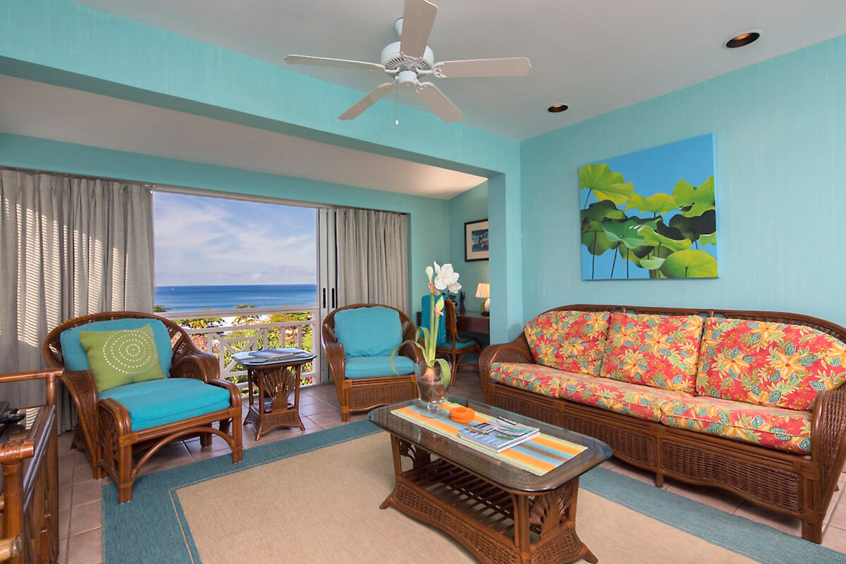 Hibiscus Villa Garden Suite Living Room