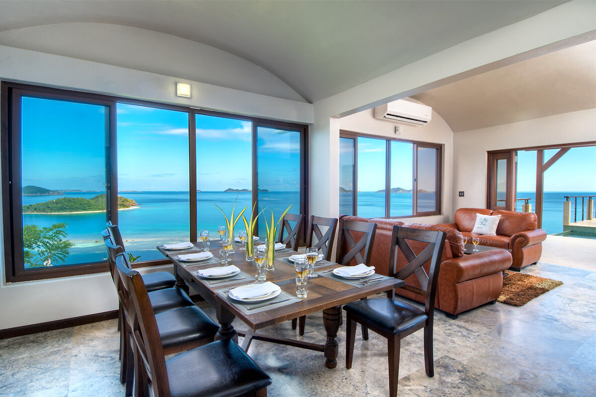 Villa Alicia Dining and Living Rooms