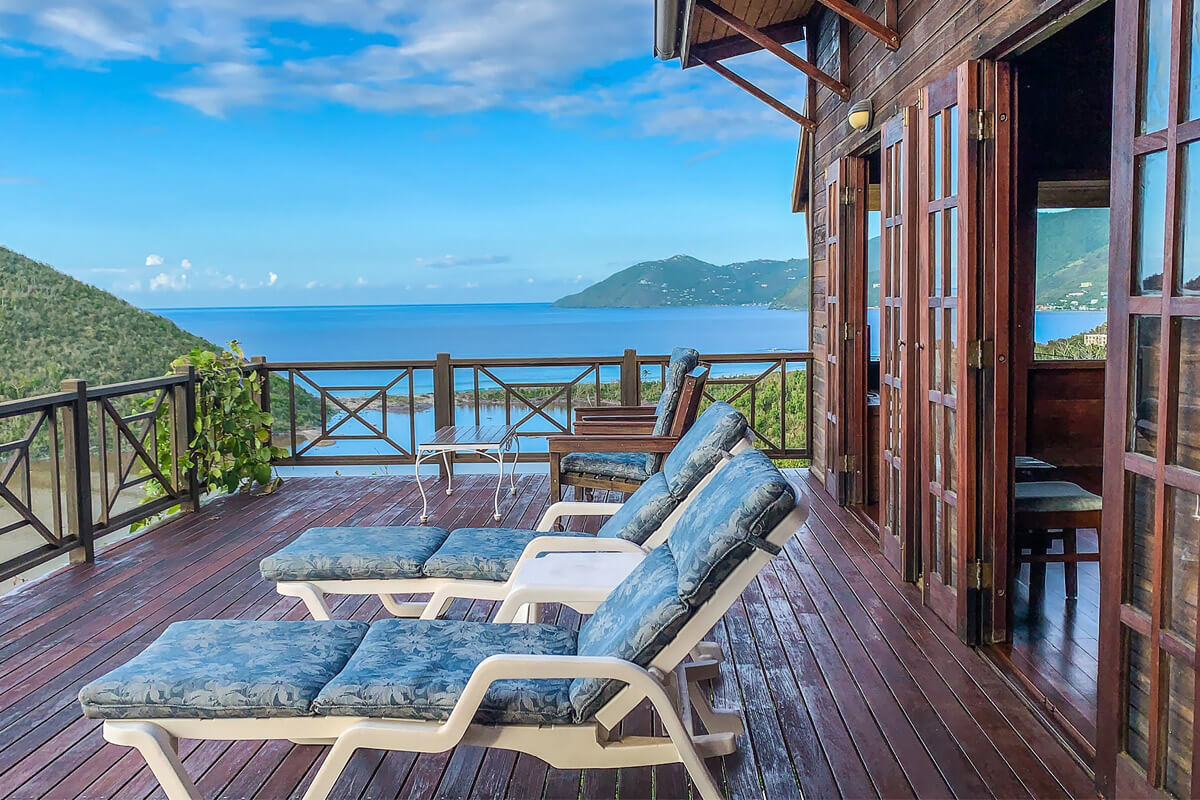 Arawak House Villa Deck & View