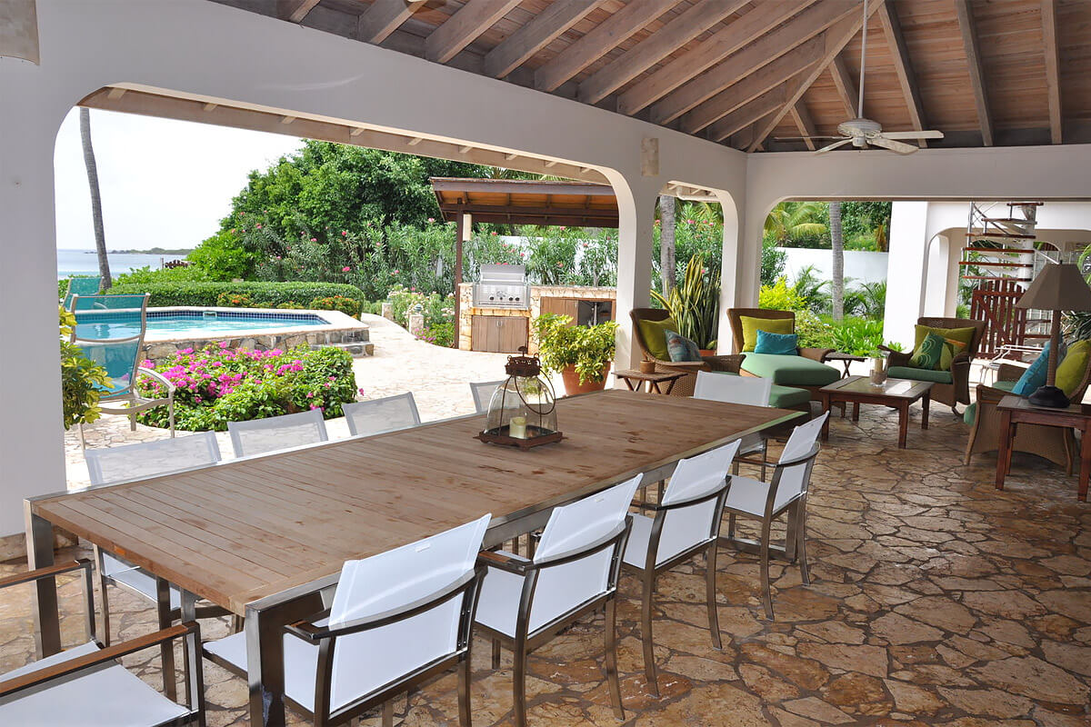 Caribbean Wind Villa Alfresco Dining