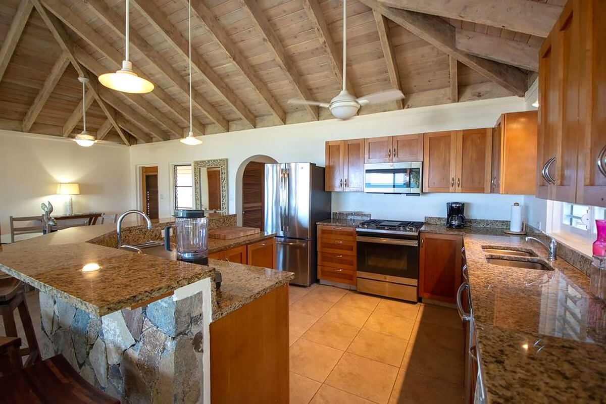 Villa on the Beach Kitchen
