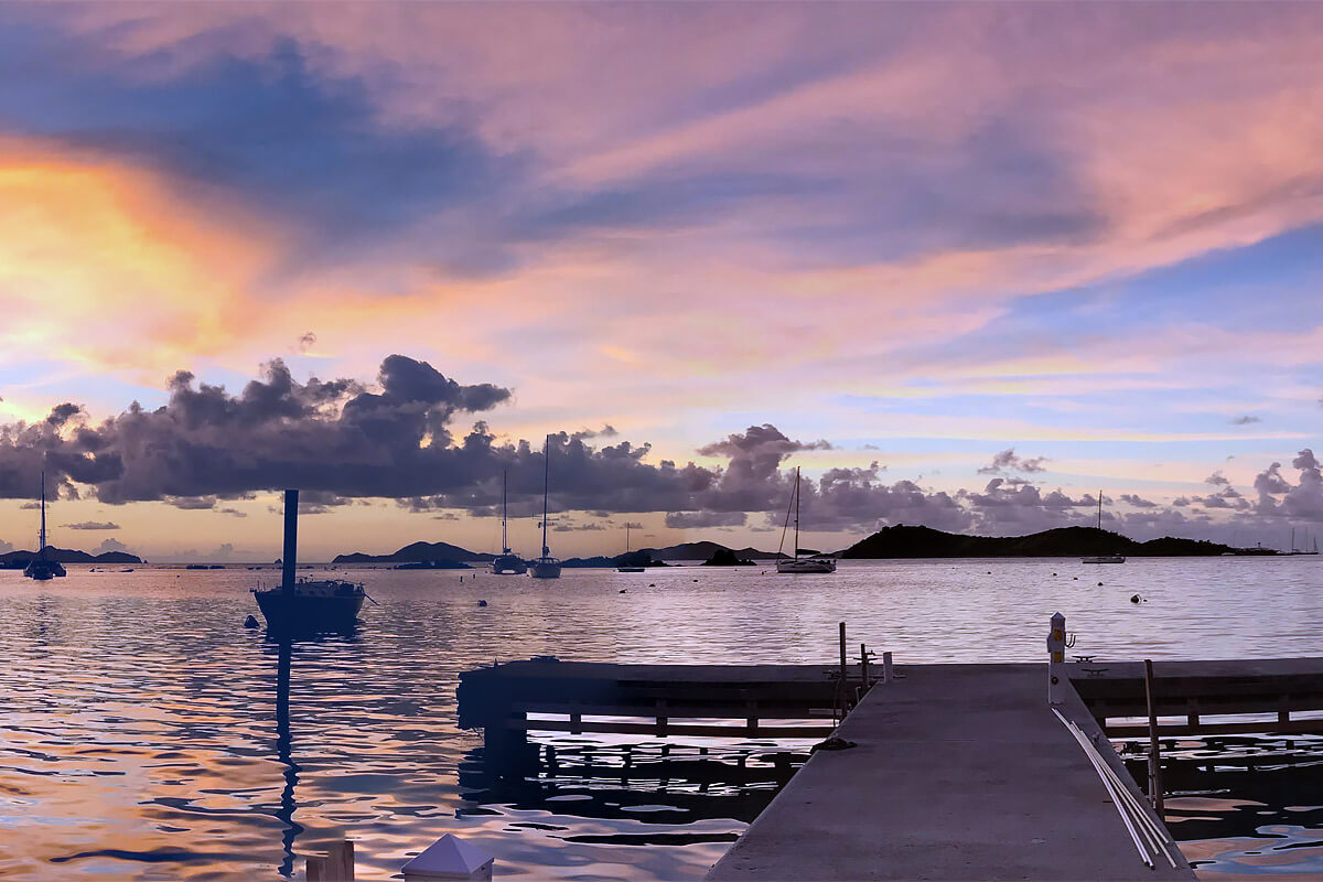 Aweigh N Away Marina Services - Dock at Sunset