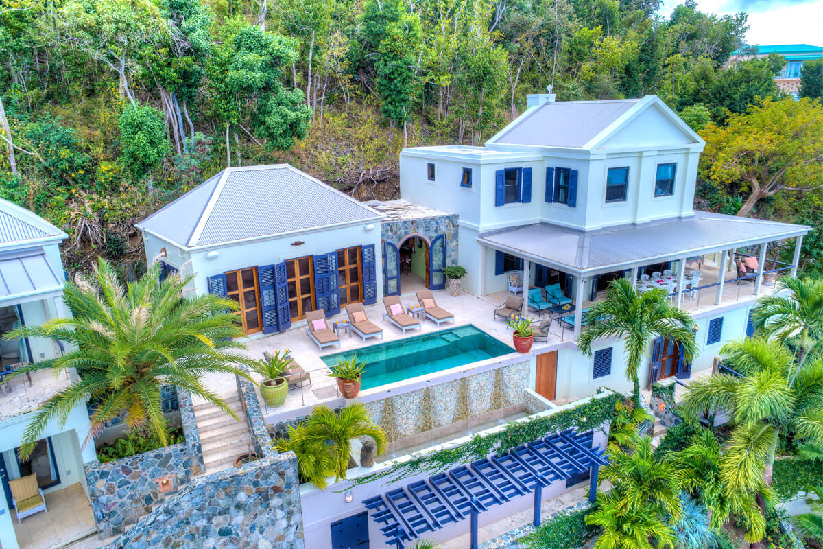 Cohoba House Villa Aerial View