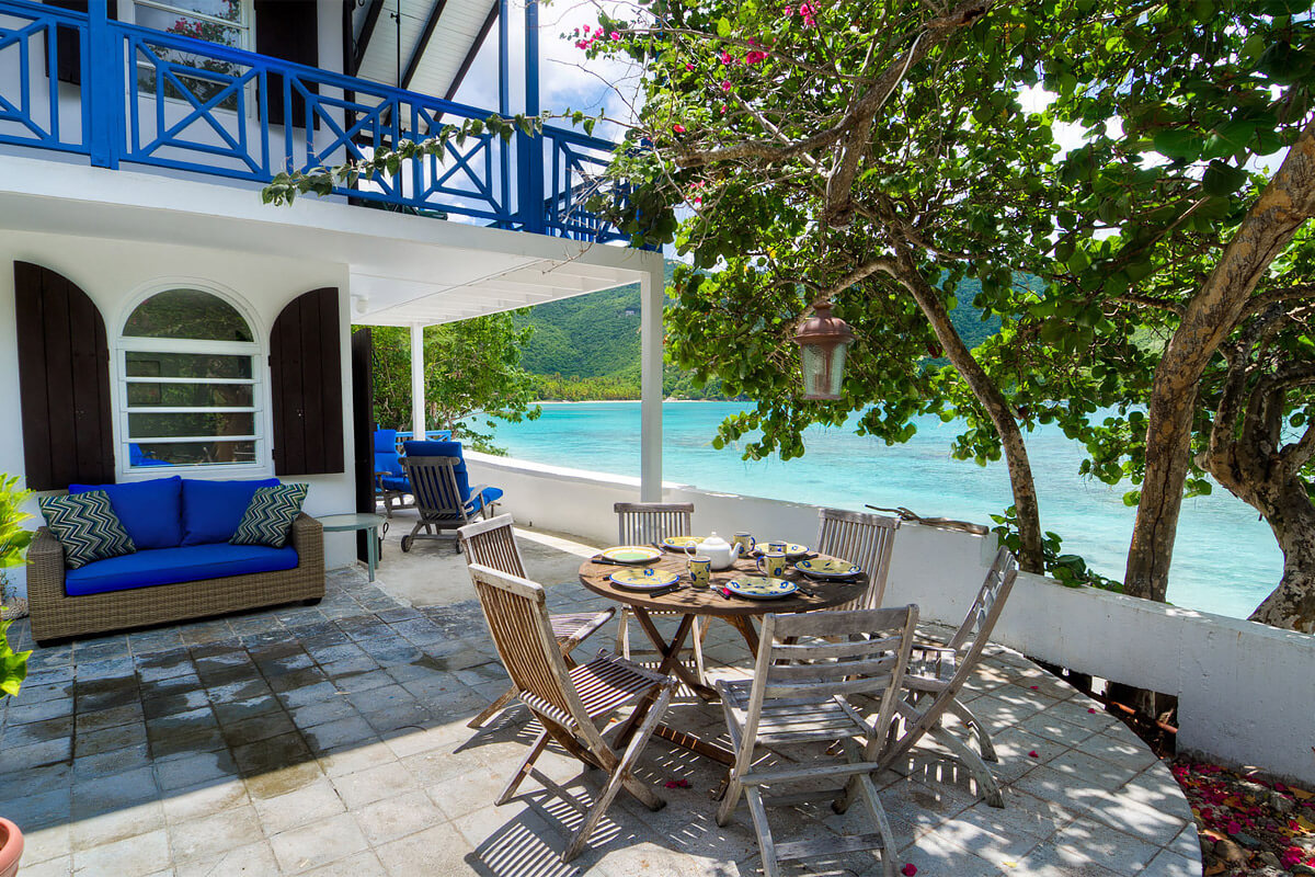 Brewers Bay Beach House Villa Alfresco Dining