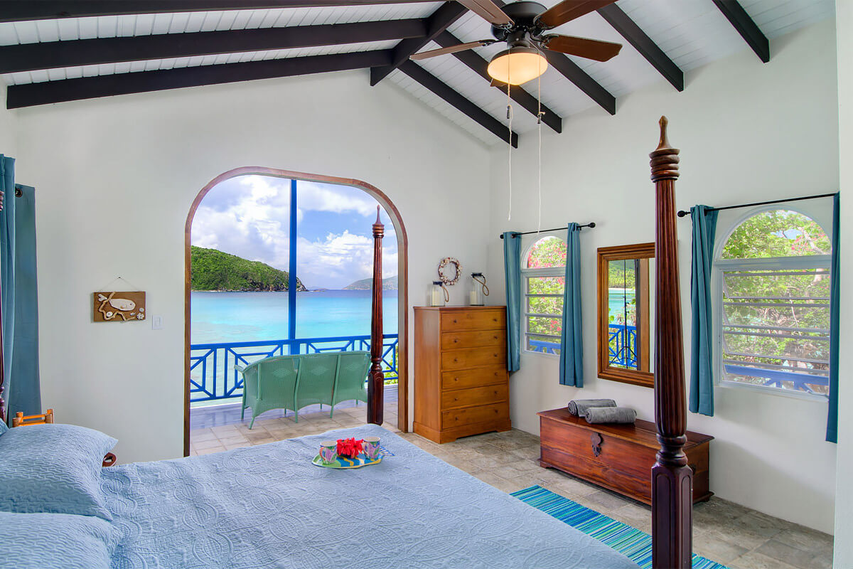 Brewers Bay Beach House Villa Bedroom
