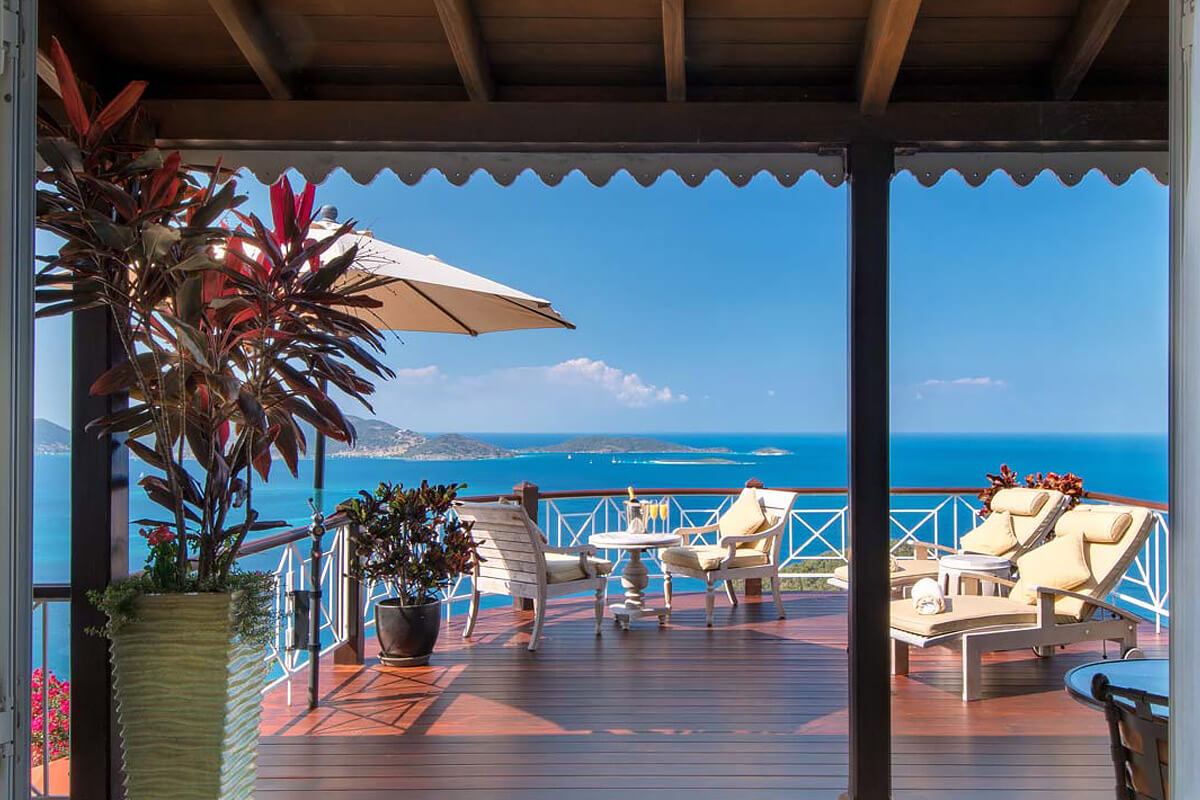 St. Bernard's Hill House Villa Deck