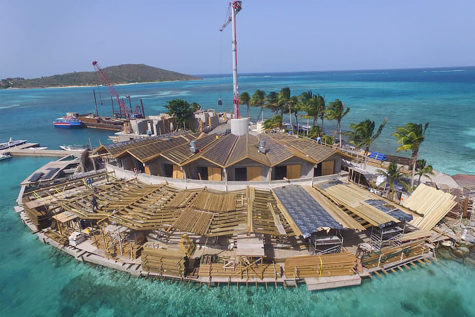 Saba Rock Resort Construction BVI
