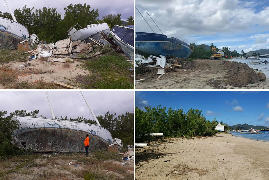 Cleanup of Derelict Boats on Trellis Bay