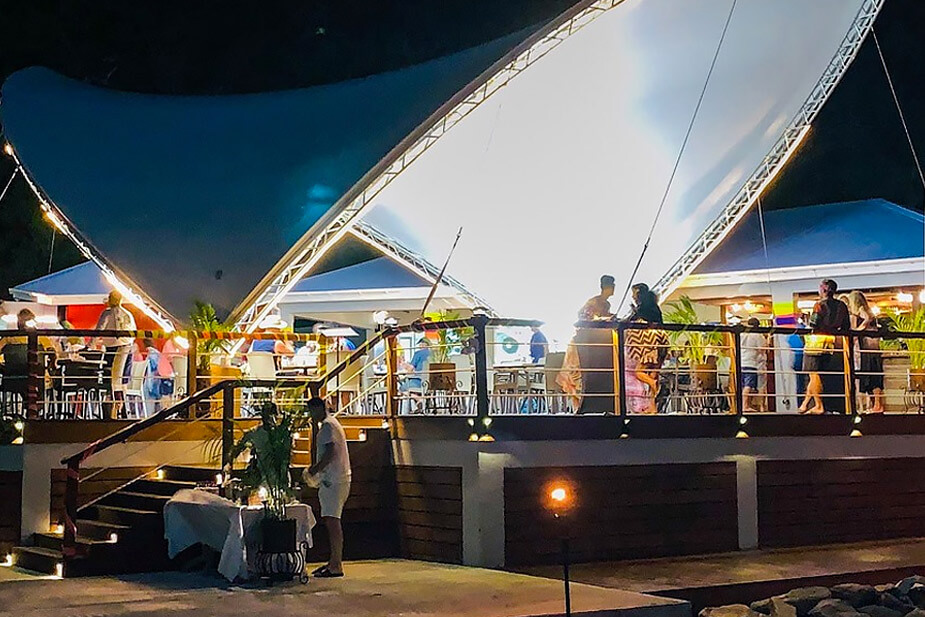 Oceans 7 Yacht Club Restaurant on Peter Island